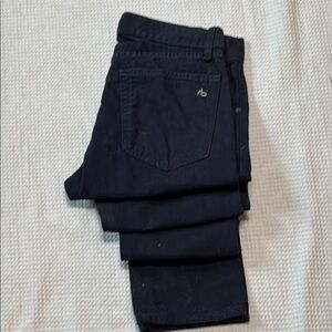 Black Pants with Logo Detail